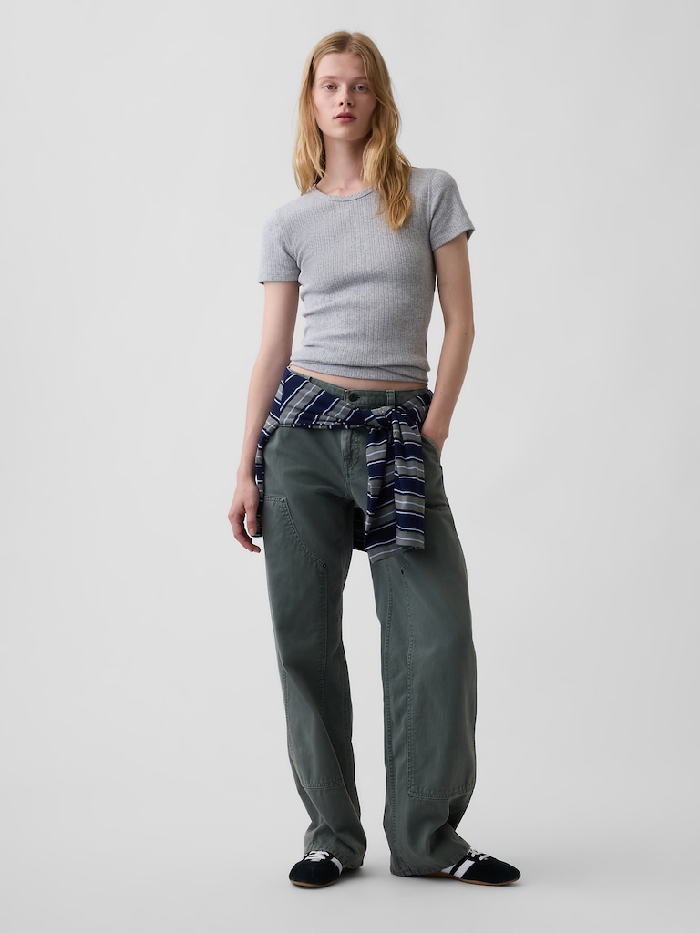 Low Rise '90s Loose Double-Knee Carpenter Pants