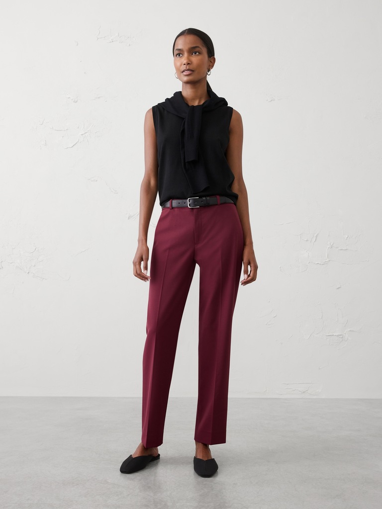 Mid-Rise Sculpted Stretch Pant