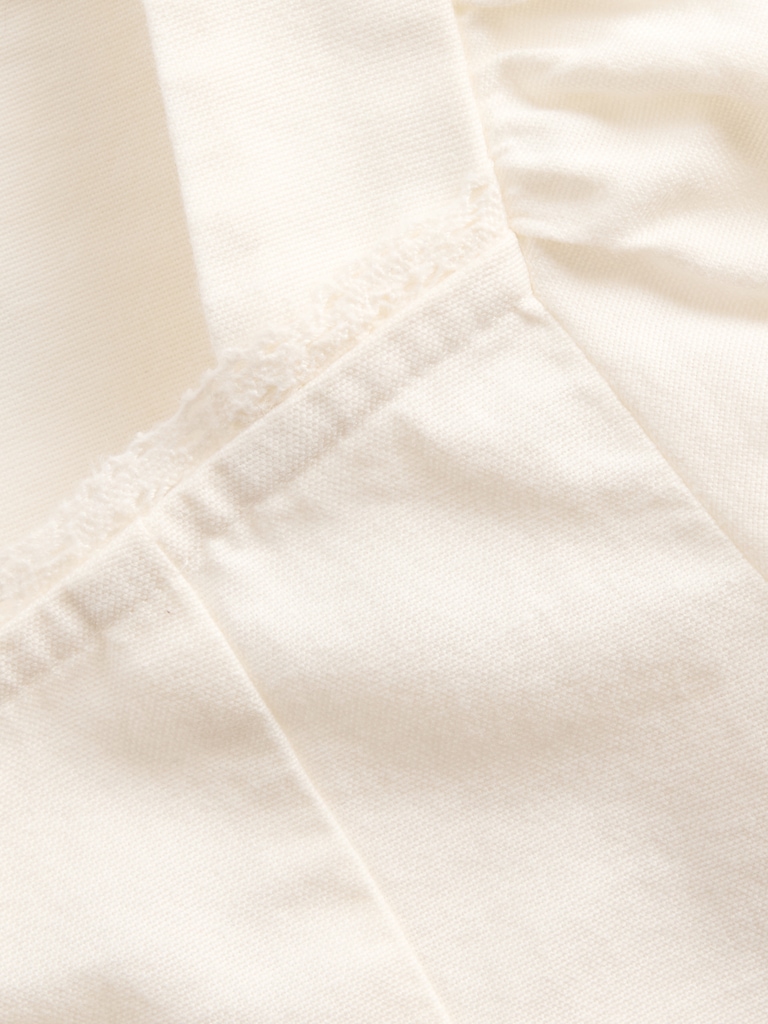 Lace-Trim Button-Front Top