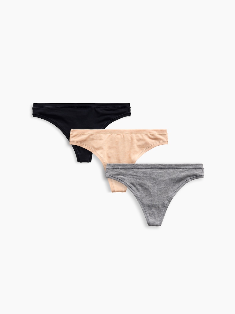 Breathe Thong Underwear (3-Pack)