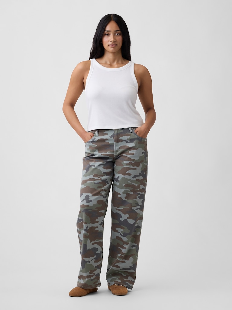 Low Rise Print '90s Loose Jeans