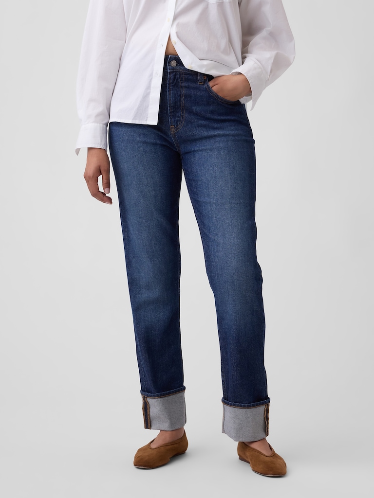 Curvy High Rise '90s Slim Straight Jeans