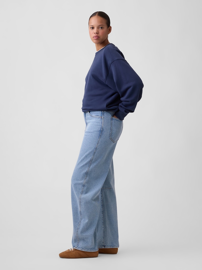 Curvy High Rise Barrel Jeans