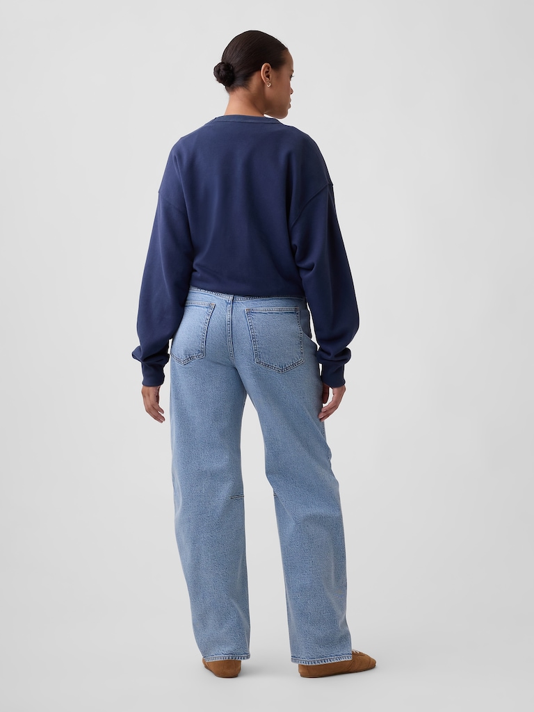 Curvy High Rise Barrel Jeans