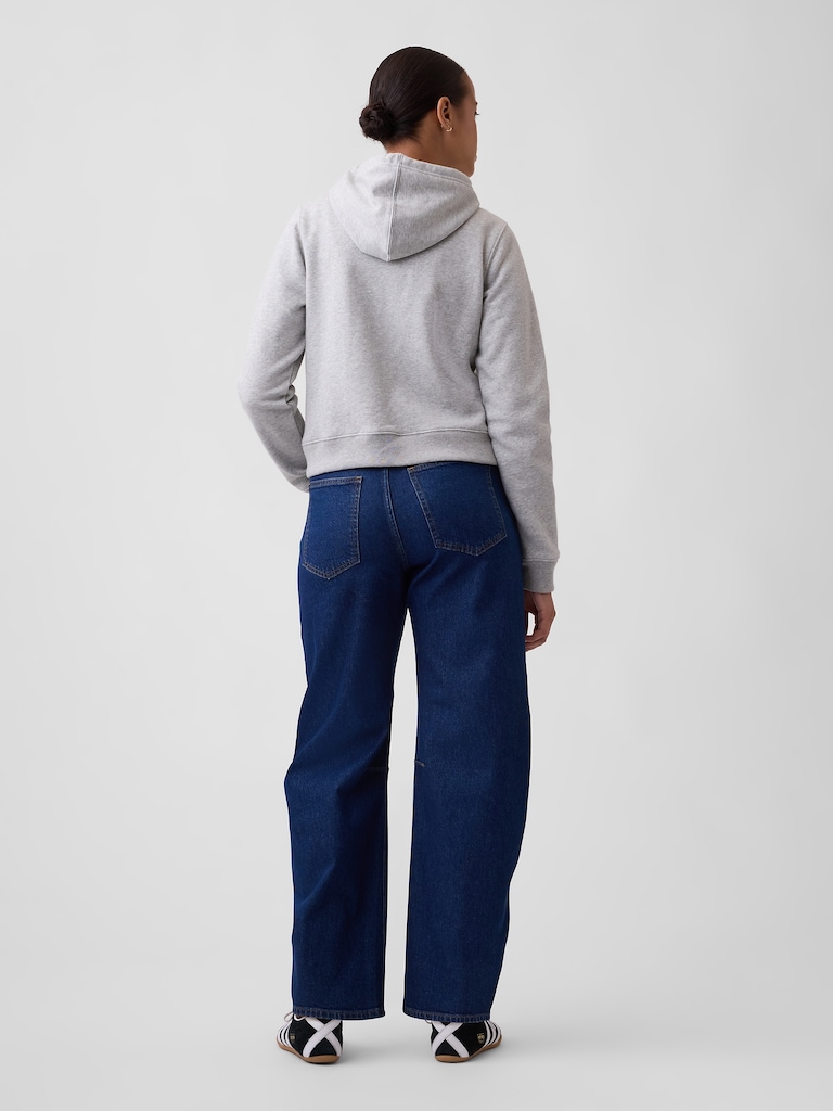 Curvy High Rise Barrel Jeans