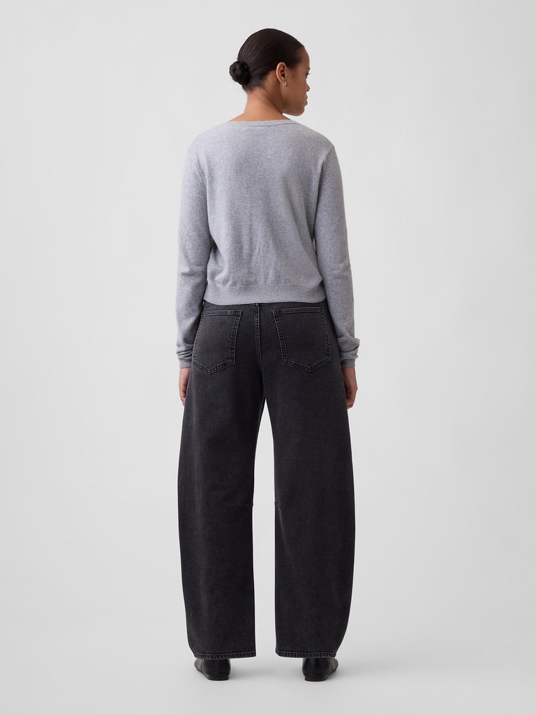 Curvy High Rise Barrel Jeans