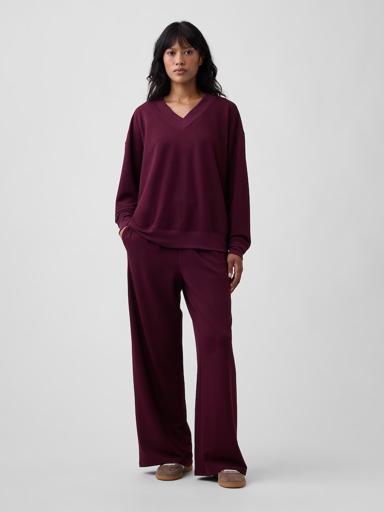 CloudLight Oversized V-Neck Sweatshirt