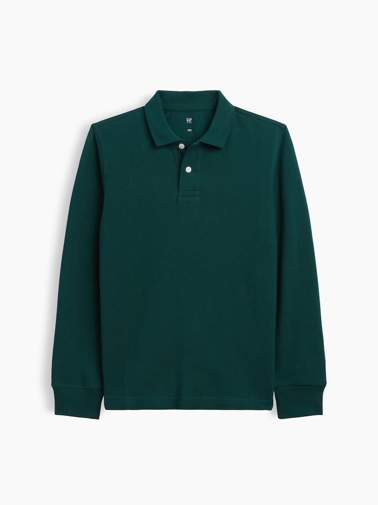 Kids Uniform Pique Polo Shirt