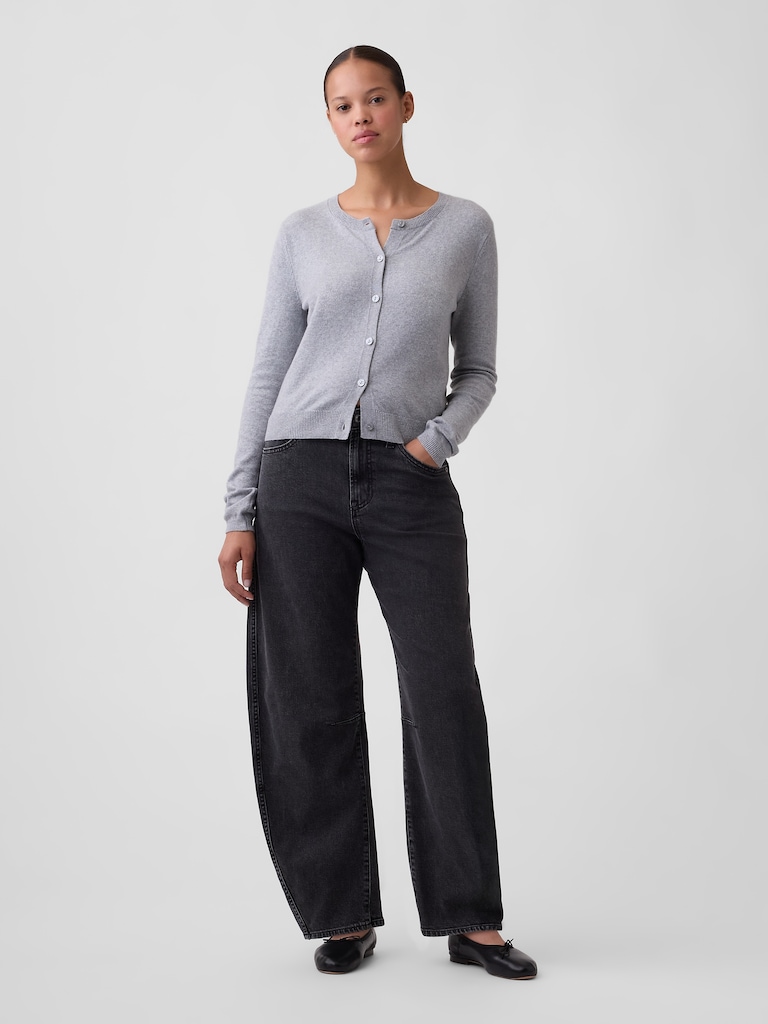 Curvy High Rise Barrel Jeans