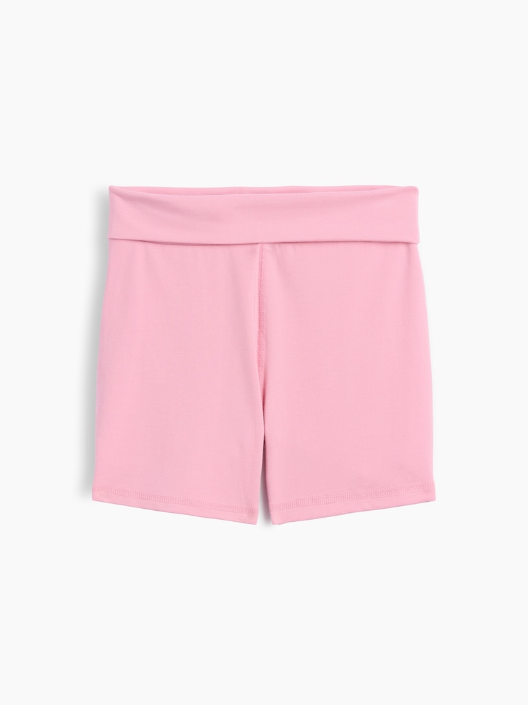 Kids Pull-On Foldover Bike Shorts