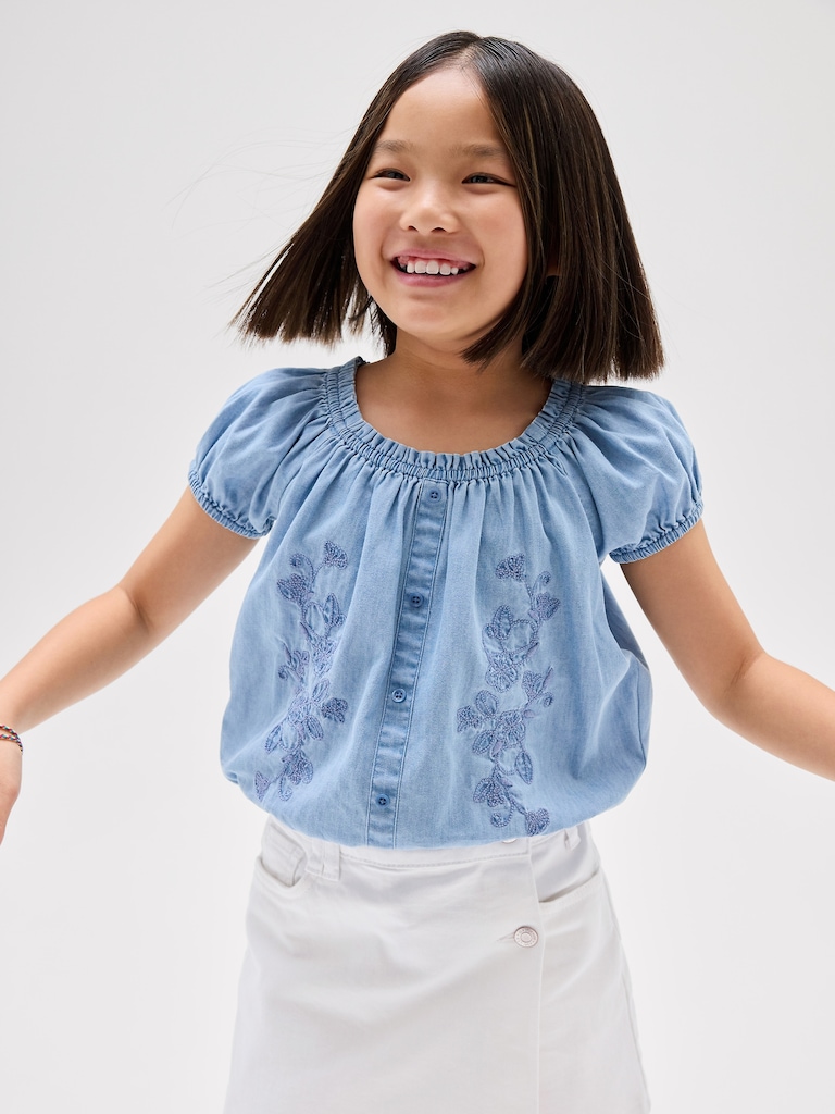 Kids Puff Sleeve Top