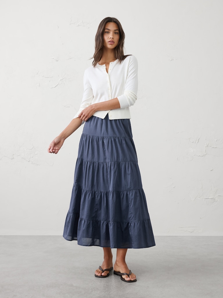 Tiered Maxi Skirt