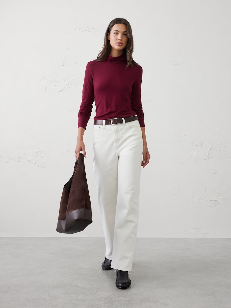 Soft Luxe Turtle-Neck Top