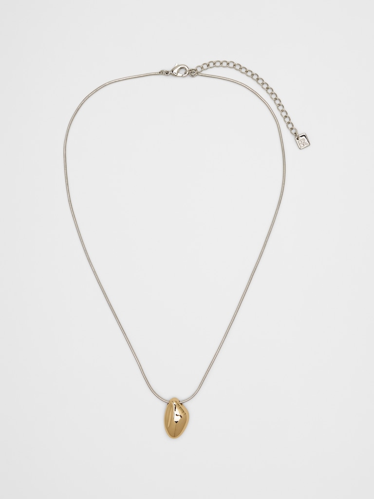 Mixed Metal Sculptural Pendant