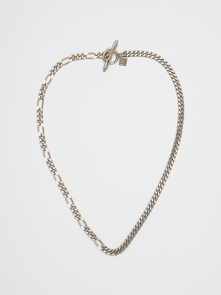 Mixed Chain-Pull Through Necklace