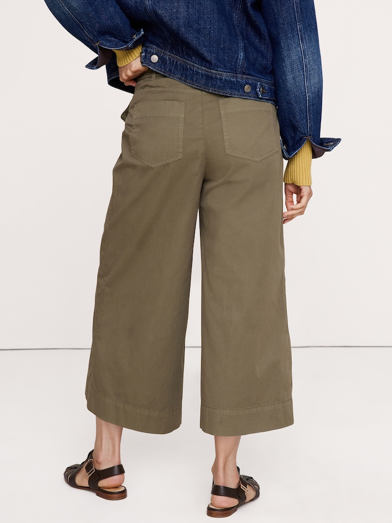 Cotton Twill Culotte
