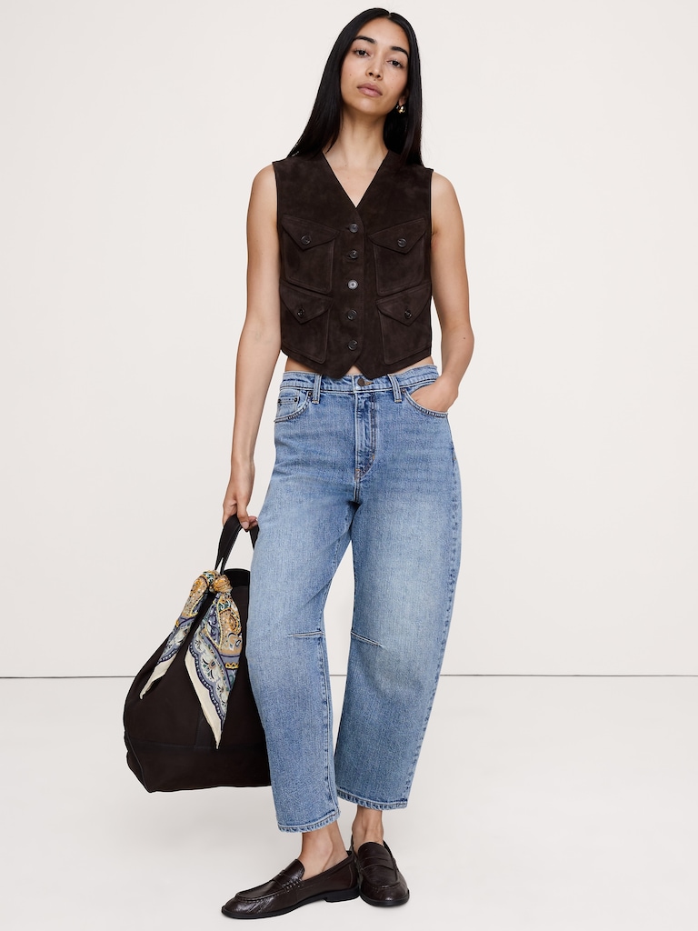 Suede Pocket Vest