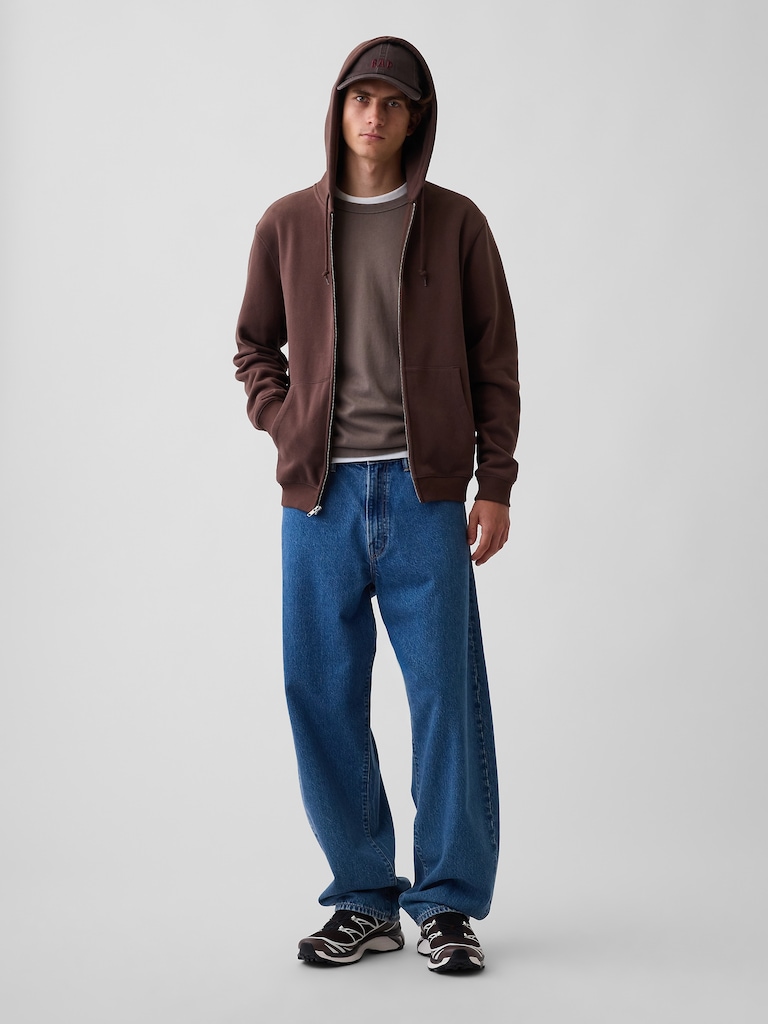 Adult VintageSoft Relaxed Zip Hoodie