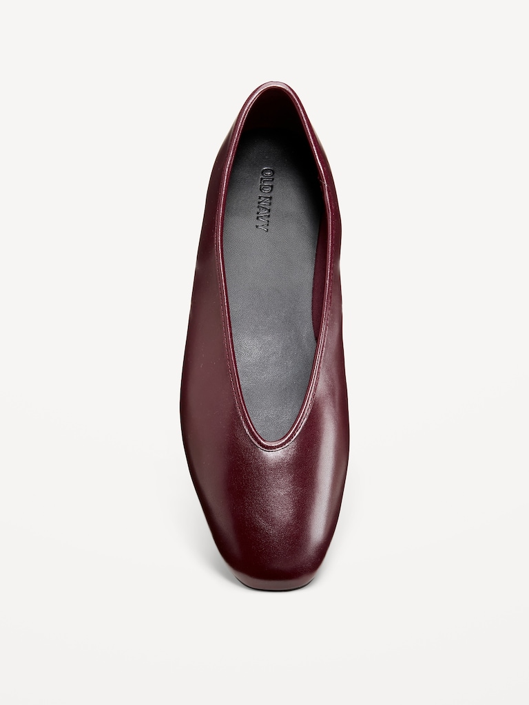 V-Cut Ballet Flats