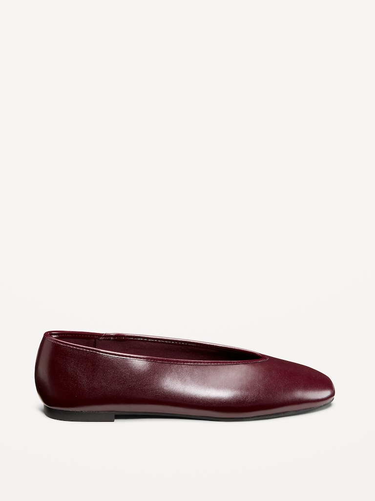 V-Cut Ballet Flats