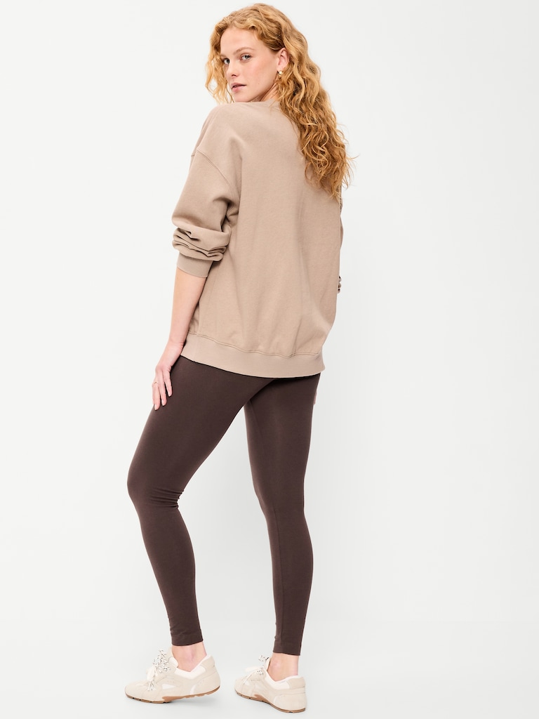 High-Waisted Jersey Fashion Layering Leggings