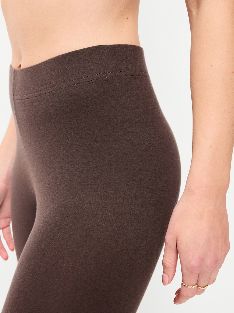 High-Waisted Jersey Fashion Layering Leggings