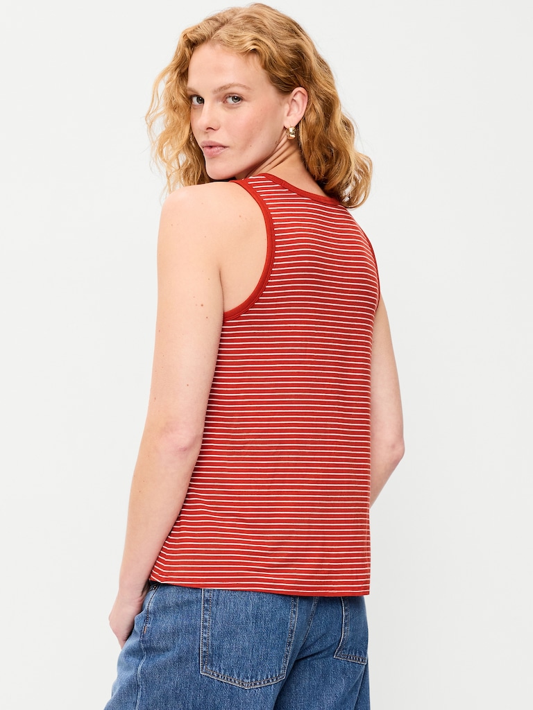 Luxe High-Neck Tank Top