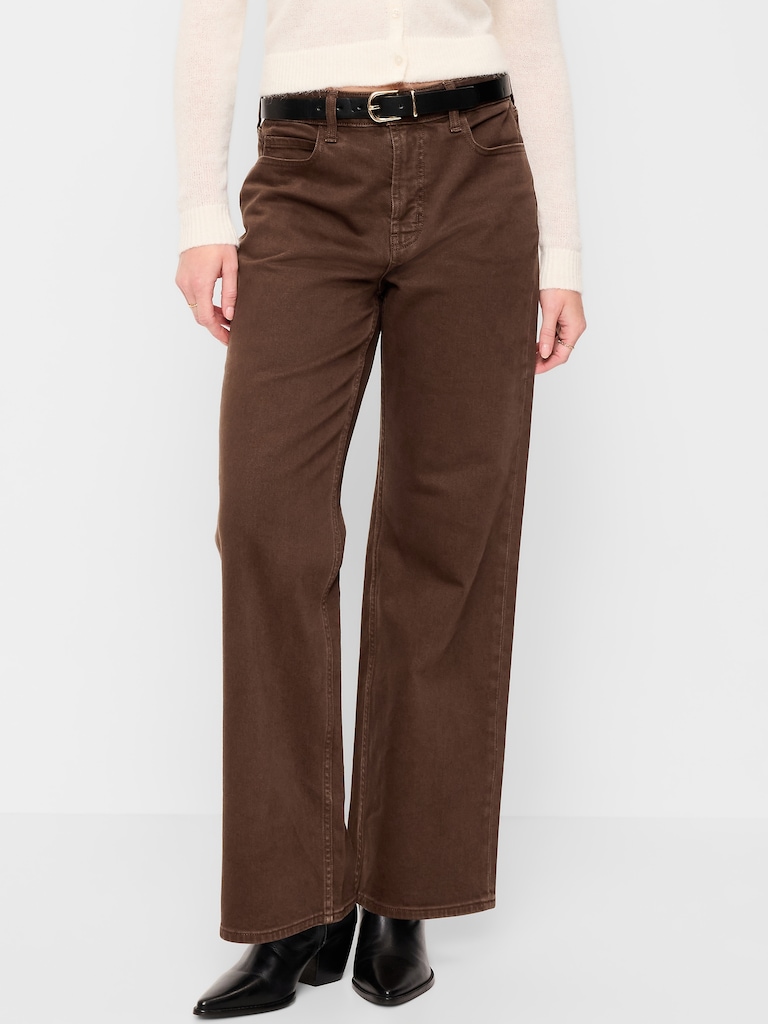 Curvy Extra High-Waisted Wide-Leg Jeans
