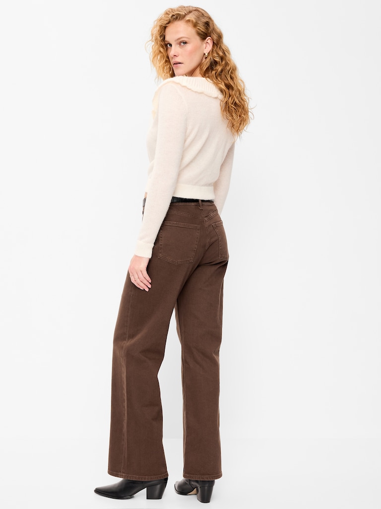 Curvy Extra High-Waisted Wide-Leg Jeans