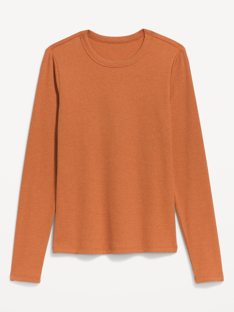 Snug Long-Sleeve Crew-Neck T-Shirt