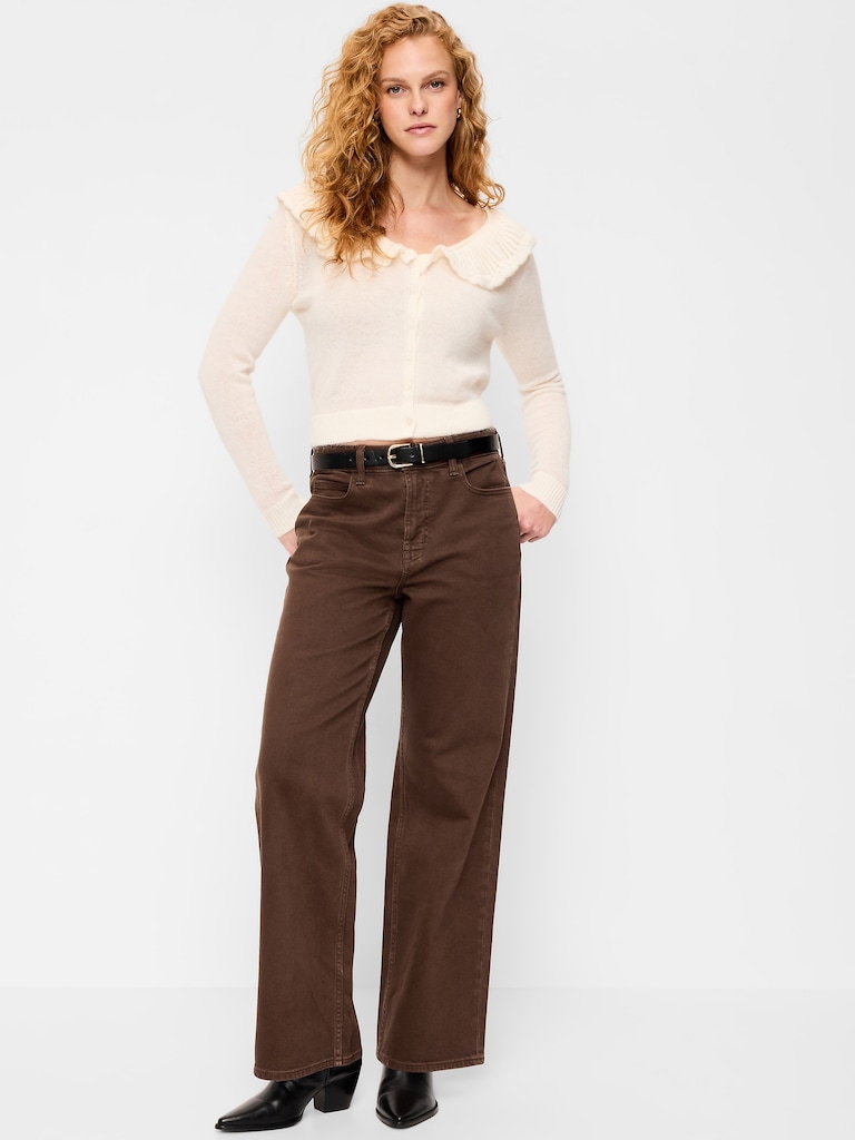 Curvy Extra High-Waisted Wide-Leg Jeans