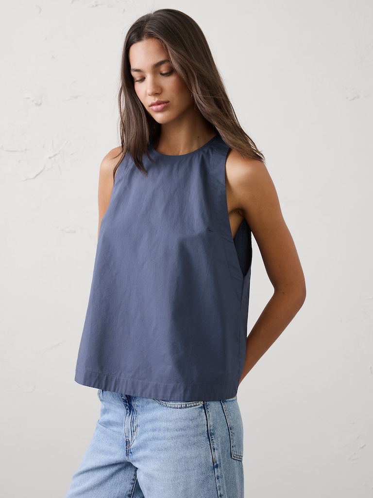 High-Neck Swing Top