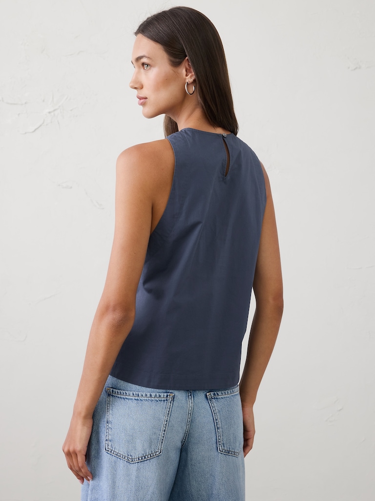 High-Neck Swing Top