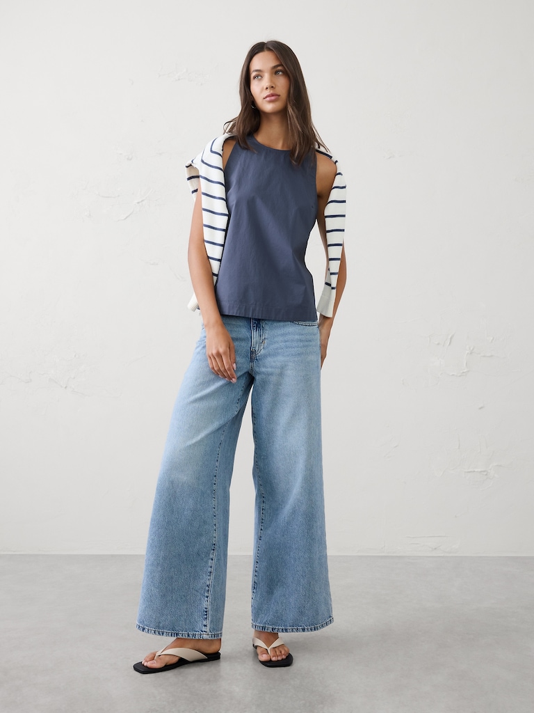 High-Neck Swing Top