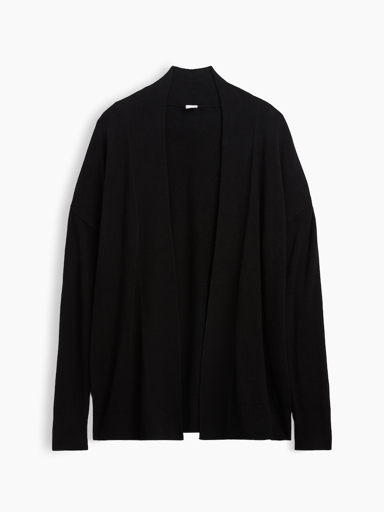 CashSoft Relaxed Open-Front Cardigan