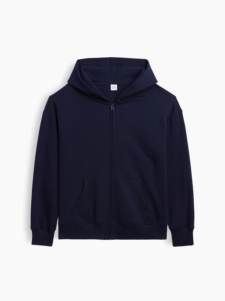 Oversized Fleece Zip Hoodie