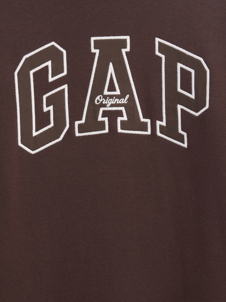VintageSoft Oversized Mockneck Logo Sweatshirt