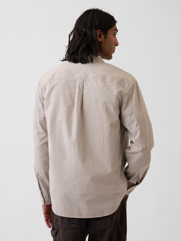 Organic Cotton Poplin Relaxed Shirt