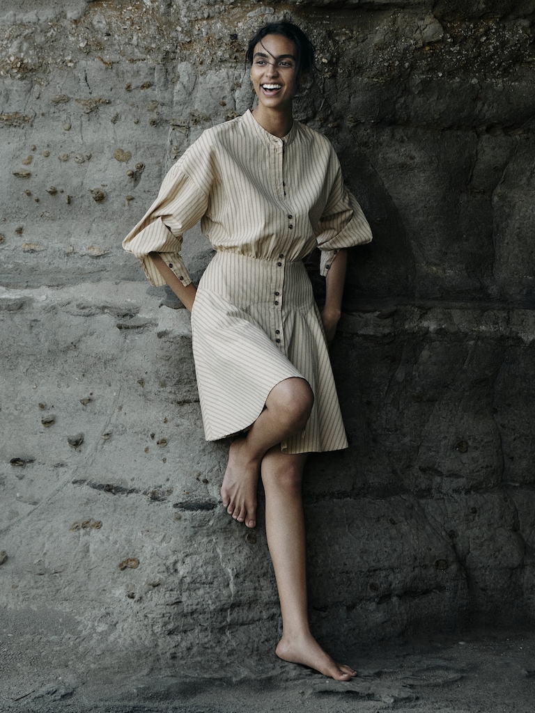 Gigot Sleeve Mini Dress