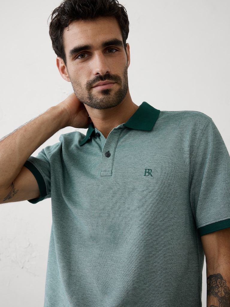 Standard-Fit Pique Polo