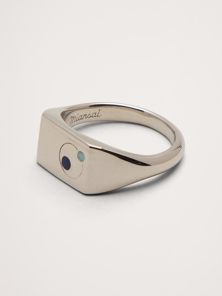 Orbit Signet Ring by Miansai