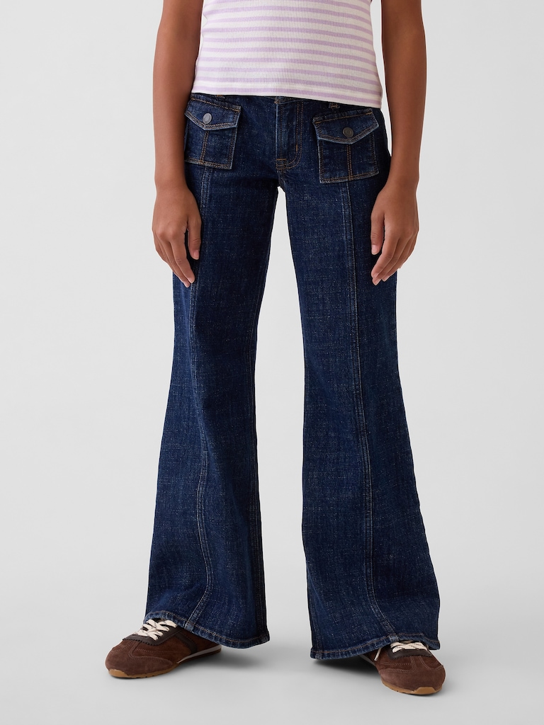Kids Low Rise Relaxed Flare Jeans