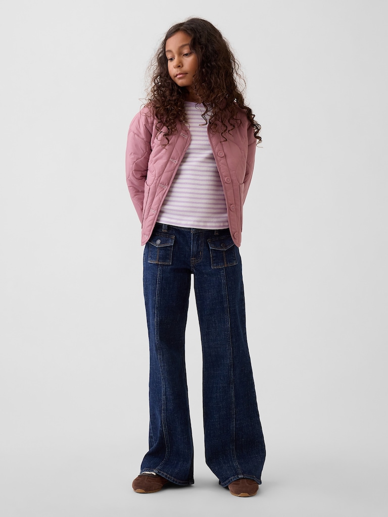 Kids Low Rise Relaxed Flare Jeans