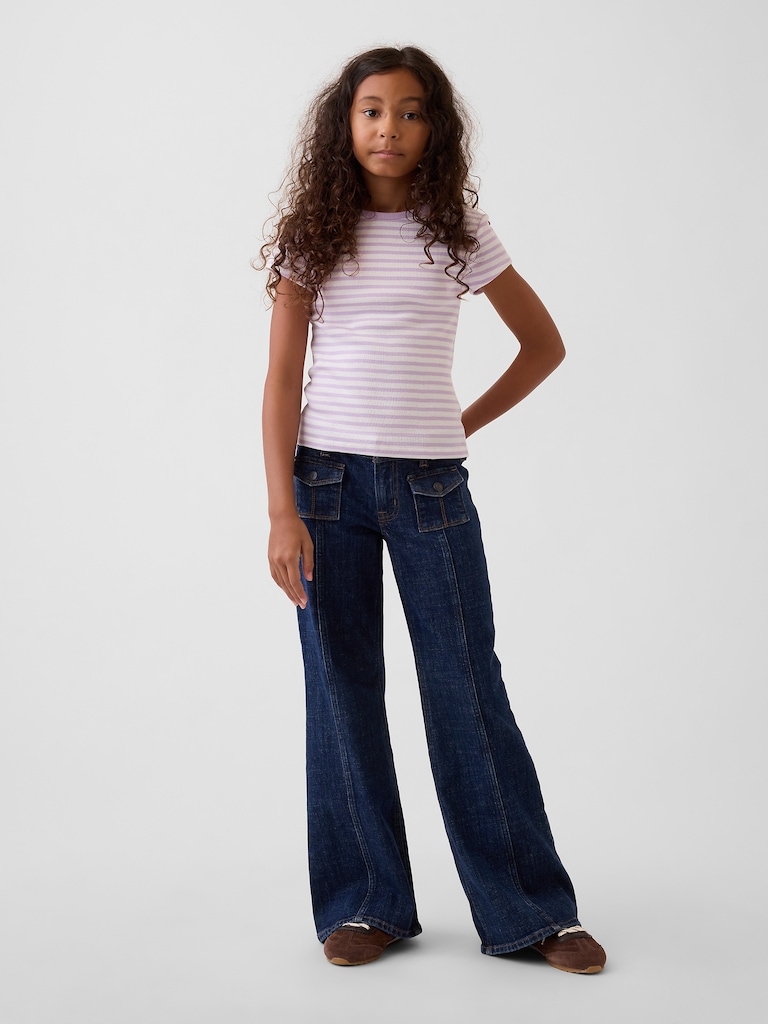 Kids Low Rise Relaxed Flare Jeans
