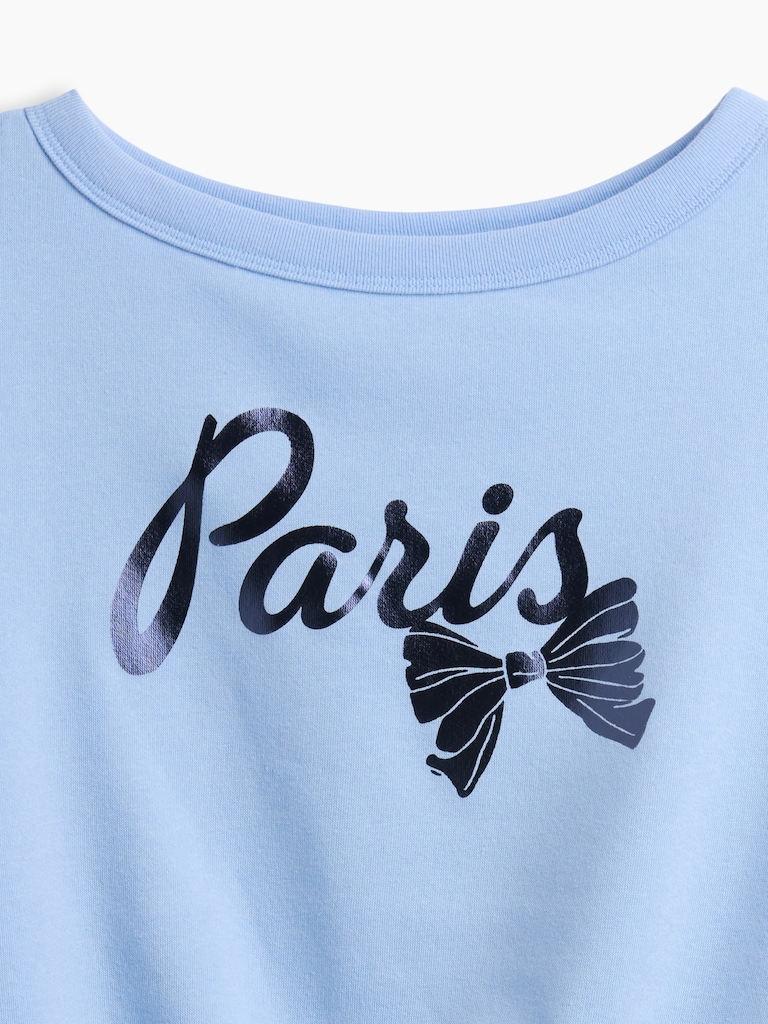 Kids Relaxed Crewneck Graphic Sweatshirt