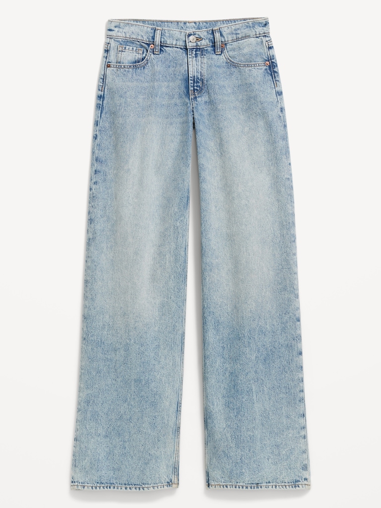 Low-Rise Baggy Wide-Leg Jeans