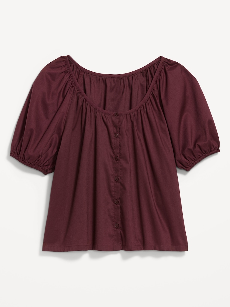 Airy Button-Down Top