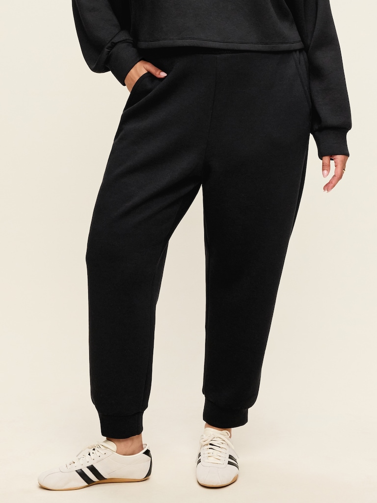 High-Waisted Bounce Fleece Jogger Sweatpants