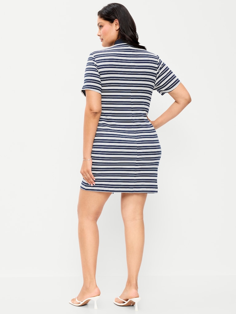 Snug Mock-Neck Bodycon Mini Dress