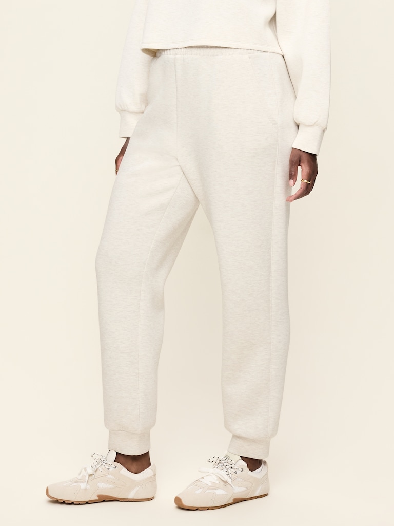 High-Waisted Bounce Fleece Jogger Sweatpants